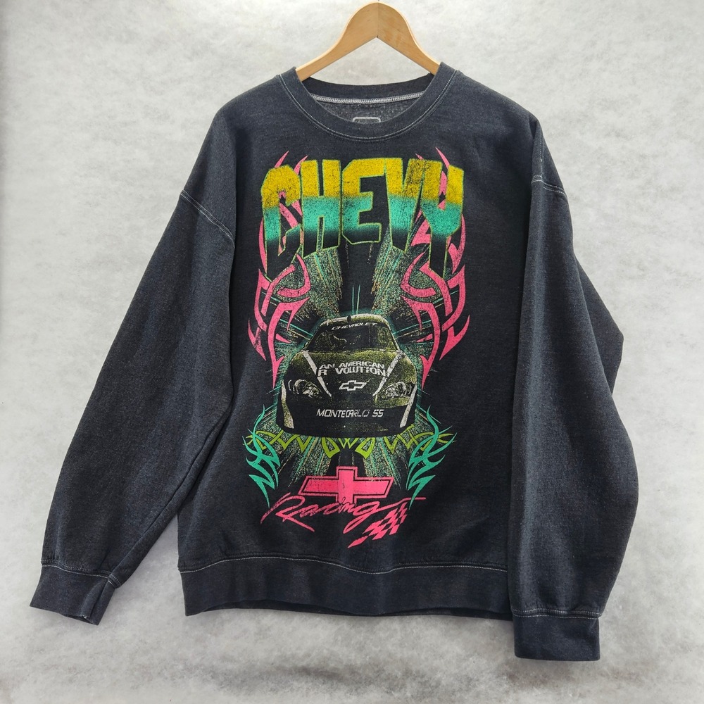 Buckle Chevy Monte Carlo Racing Small Crewneck Sweatshirt GM Official Licensed‎